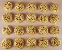 20 x Edible 3D 25mm roses rose flowers icing toppers, cake cupcakes decorations T008