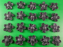 20 x Edible 3D 22mm flower flowers icing toppers, cake cupcakes decorations T026