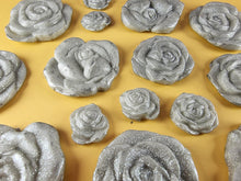 15 x Edible 3D Mixed Roses flowers Set, icing toppers, cake cupcakes decorations T077