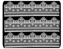 3 x Simply Heaven Edible Pre-Made Ready to Use Edible Cake Lace made from mat 8