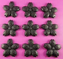 9 x Edible 3D 40mm Cherry Blossoms icing toppers, cake cupcakes decorations T051