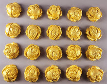 20 x Edible 3D 23mm high detail roses rose flowers icing toppers, cake cupcakes decorations T018