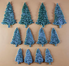 12 x Edible 3D 25mm Mixed Trees icing toppers, cake cupcakes decorations T046