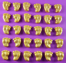 30 x Edible 3D 15mm Baby Feet icing toppers, cake cupcakes decorations T042