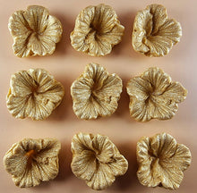 9 x Edible 3D 38mm Hibiscus flower flowers, icing toppers, cake cupcakes decorations T035