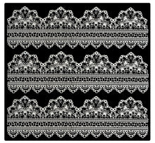 3 x Simply Heaven Edible Pre-Made Ready to Use Edible Cake Lace made from mat 56
