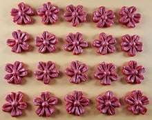 20 x Edible 3D 22mm flower flowers icing toppers, cake cupcakes decorations T031