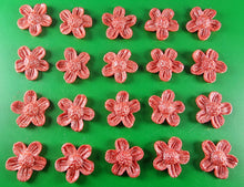 20 x Edible 3D 22mm flower flowers icing toppers, cake cupcakes decorations T026