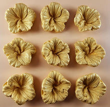 9 x Edible 3D 38mm Hibiscus flower flowers, icing toppers, cake cupcakes decorations T035