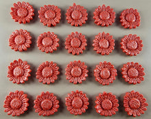 20 x Edible 3D 22mm flower flowers icing toppers, cake cupcakes decorations T030