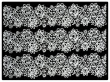 3 x Simply Heaven Edible Pre-Made Ready to Use Edible Cake Lace made from mat 50