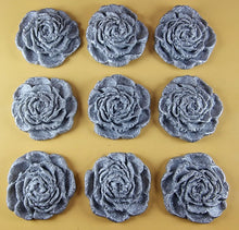 9 x Edible 3D 40mm Rose Flowers icing toppers, cake cupcakes T130