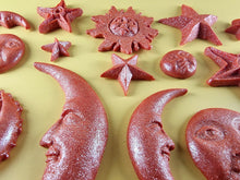 20 x Edible 3D 45mm Moon, Sun and Star Set, icing toppers, cake cupcakes decorations T090
