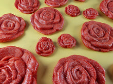 15 x Edible 3D Mixed Roses flowers Set, icing toppers, cake cupcakes decorations T077