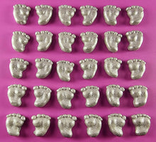 30 x Edible 3D 15mm Baby Feet icing toppers, cake cupcakes decorations T042