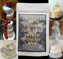 Simplyheaven Sugar Cake Lace Mix 100g White Powder Mix just add Water Makes 250g Paste