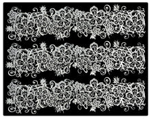 3 x Simply Heaven Edible Pre-Made Ready to Use Edible Cake Lace made from mat 45