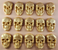 15 x Edible 3D 42mm Skulls, Skull icing toppers, cake cupcakes decorations T040