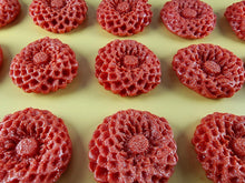 15 x Edible 3D Large Dahlia flowers, icing toppers, cake cupcakes decorations T078