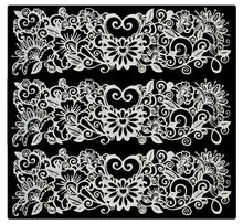 3 x Simply Heaven Edible Pre-Made Ready to Use Edible Cake Lace made from mat 57