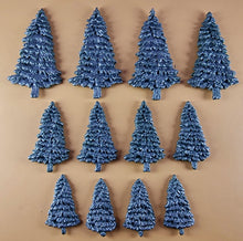 12 x Edible 3D 25mm Mixed Trees icing toppers, cake cupcakes decorations T046
