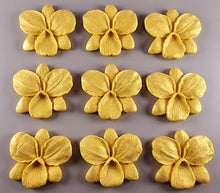 9 x Edible 3D 48mm Orchid, Orchids, flowers, flower, icing toppers, cake cupcakes decorations T038