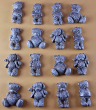 16 x Edible 3D 30mm Teddy Teddybear Set, icing toppers, cake cupcakes decorations T072