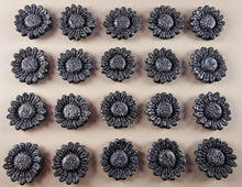 20 x Edible 3D 22mm flower flowers icing toppers, cake cupcakes decorations T030