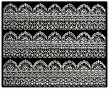 3 x Simply Heaven Edible Pre-Made Ready to Use Edible Cake Lace made from mat 64