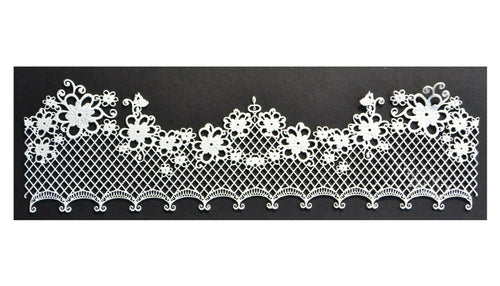 1 x Simply Heaven Edible Ready Made Cake Lace made from mat 84 *